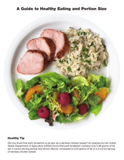 A Guide to Healthy Eating and Portion Size