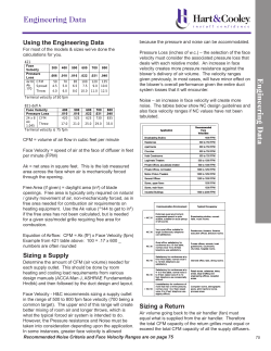 Engineering Data Engineering Data - HVAC-Talk