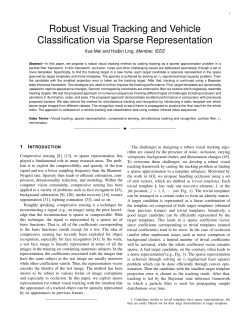 Robust Visual Tracking and Vehicle Classification via Sparse