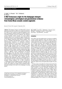 A Mid Cretaceous origin for the Gala&acute;pagos hotspot