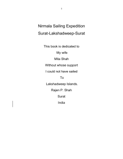Rajen Shah`s Log - Yachting Association of India