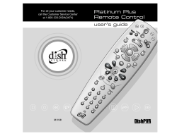 Platinum Plus remote control setup guide