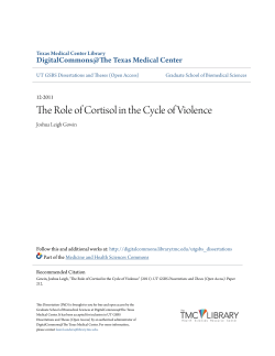 The Role of Cortisol in the Cycle of Violence