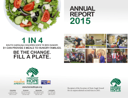 1 IN 4 - Harvest Hope Food Bank