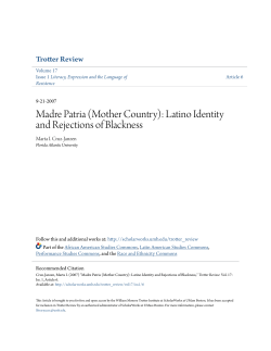 Madre Patria (Mother Country): Latino Identity and Rejections of