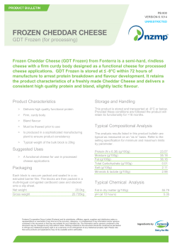 frozen cheddar cheese