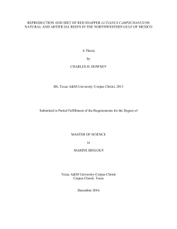 Thesis - Center for Sportfish Science and Conservation