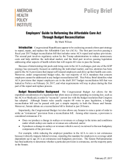 Read Brief - American Health Policy Institute