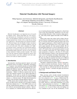 Material Classification With Thermal Imagery