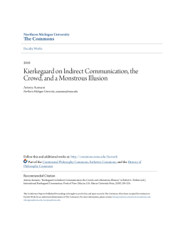 Kierkegaard on Indirect Communication, the
