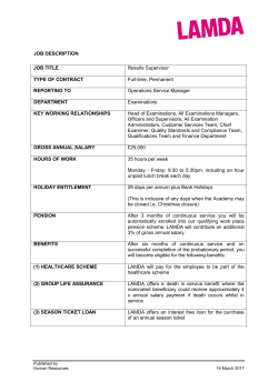 job title - Federation of Awarding Bodies