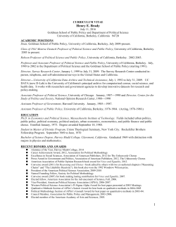 CV - Stanford Center on Poverty and Inequality