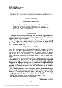 COMPLETION THEOREM FOR COHOMOLOGICAL DIMENSIONS