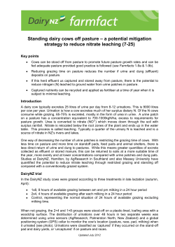 DairyNZ Farmfact (7-25) - Standing cows off pasture