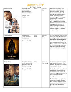 2017 Movie Line Up Collateral Beauty Will Smith, Kate Winslet