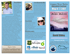 CRDSF Tri Fold Schedule 2017 - Copper River Delta Shorebird