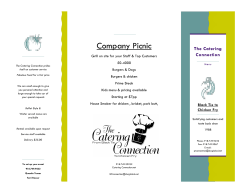 2017 Picnic Menu
