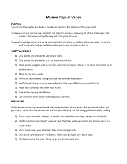 Mission Trip Parents Meeting Agenda