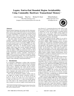 Legato: End-to-End Bounded Region Serializability Using