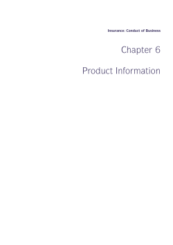 Chapter 6 Product Information