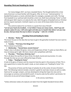 Rounding Third and Heading for Home