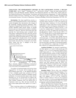 Unravelling the Bombardment History of the Earth - USRA
