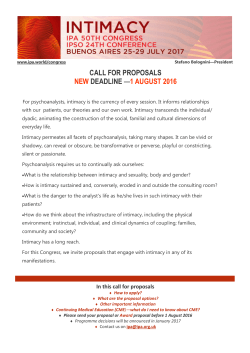 call for proposals new deadline &mdash;1 august 2016