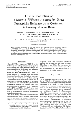 Routine Production of 2-Deoxy-2-[18F]fluoro-D-glucose