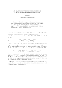 On manifolds with non-negative Ricci curvature and Sobolev