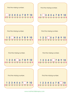 www.math4childrenplus.com Find the missing number. Find the
