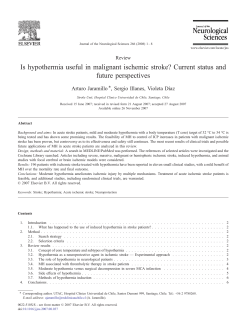 Is hypothermia useful in malignant ischemic stroke?