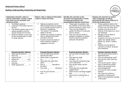 Reading Comprehension Guide for Parents