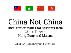 China Not China Immigration advice for students from