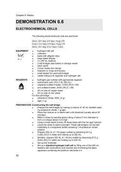 6.6 Electrochemical Cells