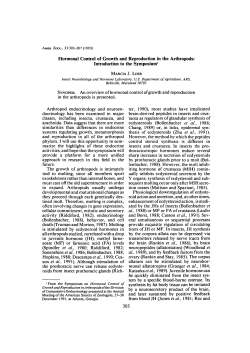 Hormonal Control of Growth and Reproduction in