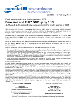 Euro area and EU27 GDP up by 0.1%