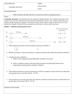 Coulombic attraction is the attraction between oppositely