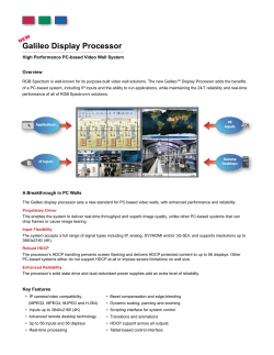 Galileo Display Processor