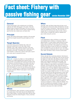 Passive fishing gear