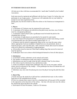 League Rules - Futuresoccer