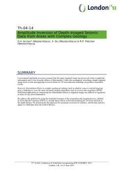 Amplitude Inversion of Depth-Imaged Seismic Data from Areas with