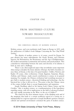 From Modernity to Cosmodernity