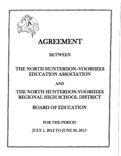 agreemen`! - New Jersey School Boards Association