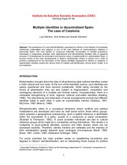 Multiple identities in decentralized Spain: The