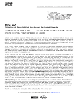 Mortal Coil - Parker`s Box