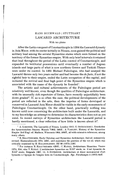 lascarid architecture - UTH e