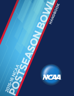 2014-15 Postseason Bowl Handbook - Revised
