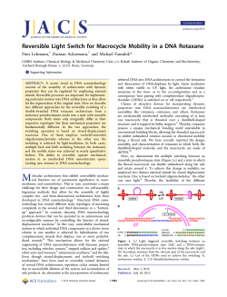 Reversible Light Switch for Macrocycle Mobility in a DNA Rotaxane