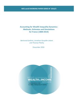 Accounting for Wealth Inequality Dynamics - Thomas Piketty