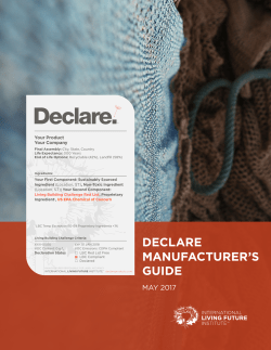 declare manufacturer`s guide